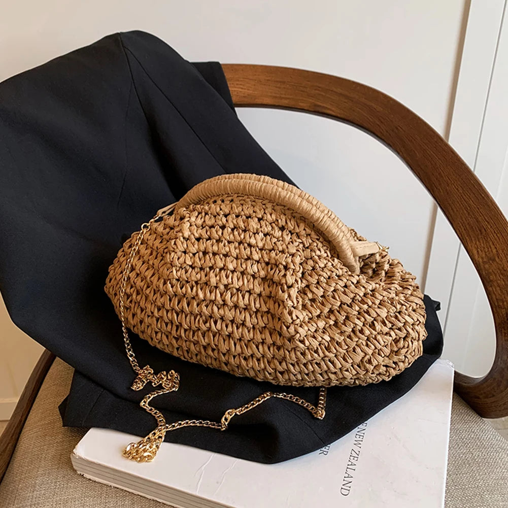 Summer Woven Straw Crossbody